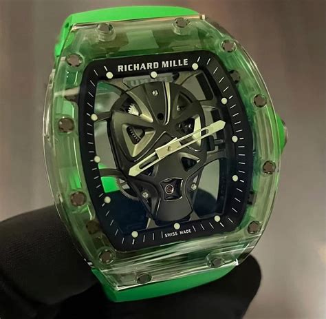 richard mille rm 52-06 green emerald mask tourbillon|rm 52 06 mask.